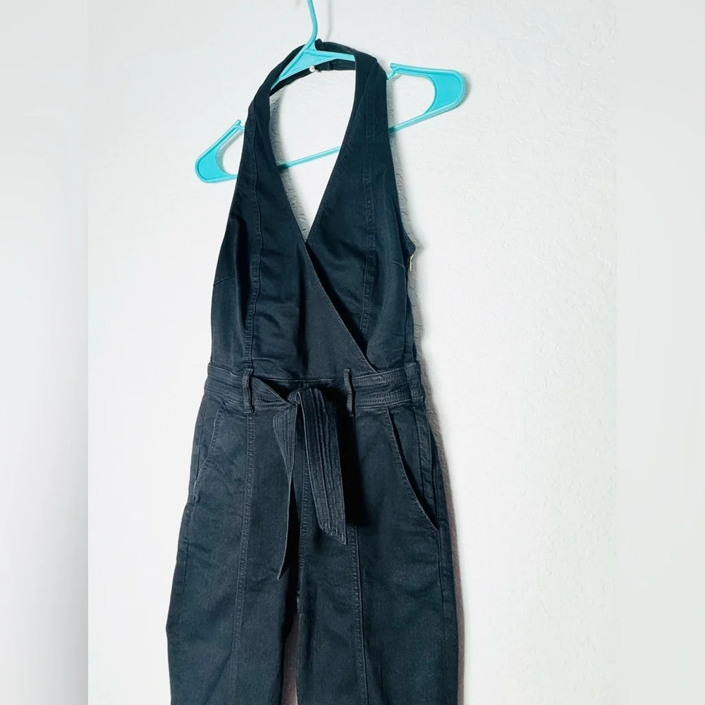 Mother The Halter Doozy Jumpsuit Black 26 Not Guilty EXCELLENT - Picture 7 of 16